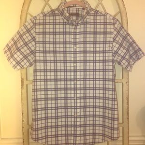 CREMIEUX Classics Short Sleeve Button Up- Size M